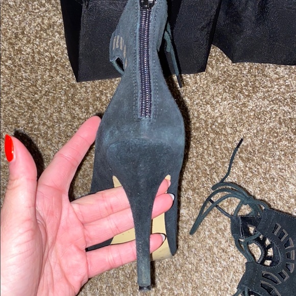 ShoeMint Lace Up Heels - Picture 5 of 8